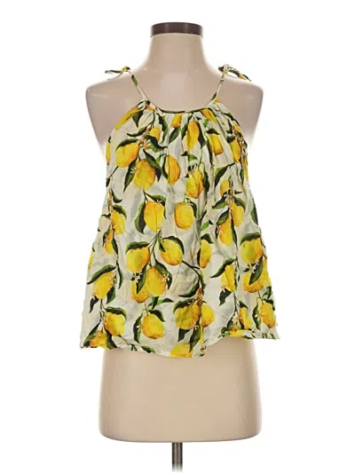 Pre-owned Jcrew Sleeveless Blouse In Yellow