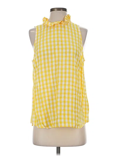 Pre-owned Jcrew Sleeveless Blouse In Yellow