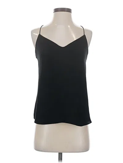 Pre-owned Jcrew Sleeveless Silk Top Black Halter Neckline Tops