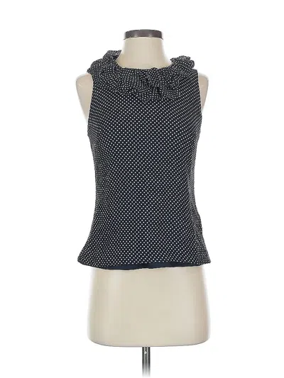 Pre-owned Jcrew Sleeveless Silk Top Blue Cowl Neck Tops