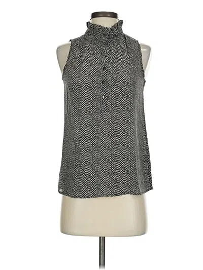 Pre-owned Jcrew Sleeveless Silk Top Gray Halter Neckline Tops