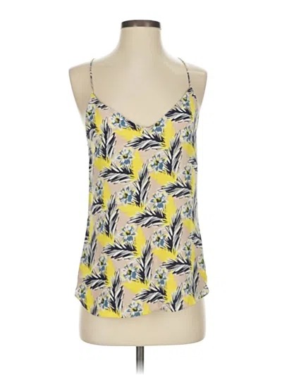 Pre-owned Jcrew Sleeveless Silk Top Yellow Halter Neckline Tops