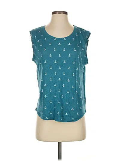 Pre-owned Jcrew Sleeveless T-shirt In Blue