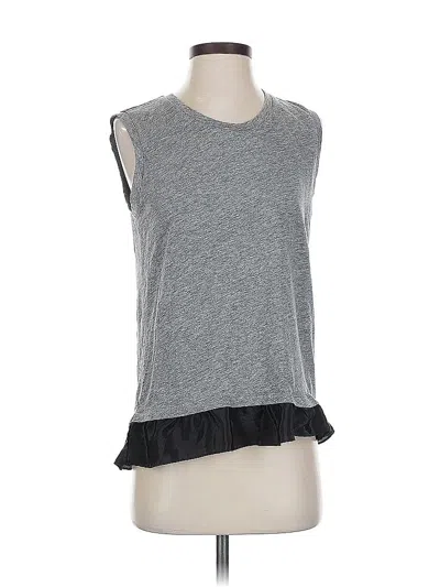 Pre-owned Jcrew Sleeveless T-shirt In Gray
