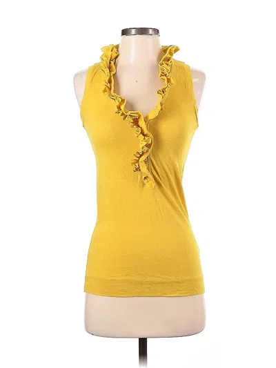 Pre-owned Jcrew Sleeveless T-shirt In Yellow
