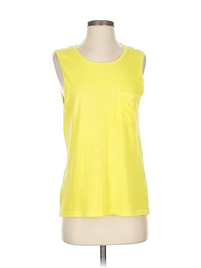 Pre-owned Jcrew Sleeveless T-shirt In Yellow