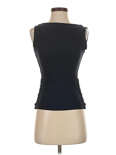 Pre-owned Jcrew Sleeveless Top Black Boatneck Tops