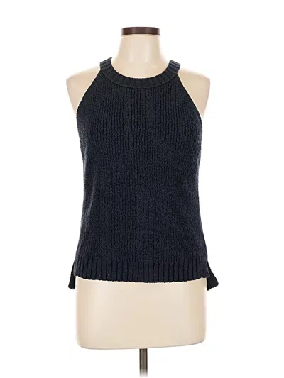 Pre-owned Jcrew Sleeveless Top Black Halter Neckline Tops
