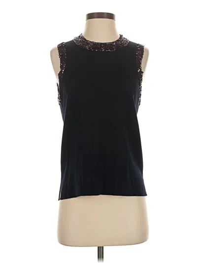 Pre-owned Jcrew Sleeveless Top Black Halter Neckline Tops