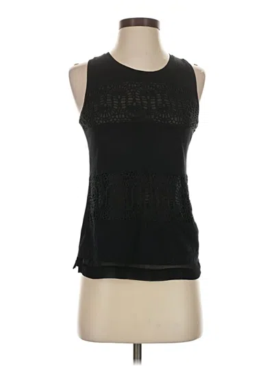 Pre-owned Jcrew Sleeveless Top Black Keyhole Neckline Tops