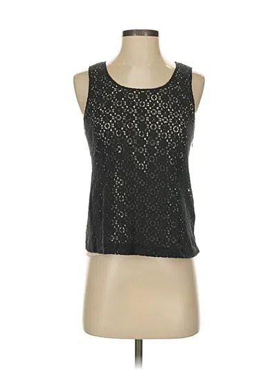 Pre-owned Jcrew Sleeveless Top Black Scoop Neck Tops