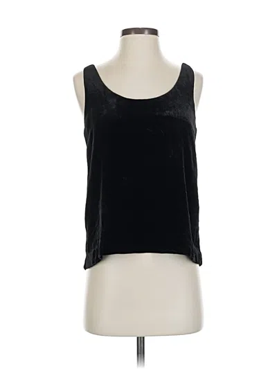 Pre-owned Jcrew Sleeveless Top Black Scoop Neck Tops