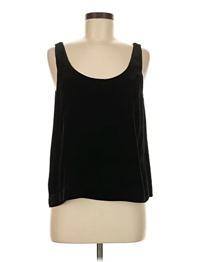 Pre-owned Jcrew Sleeveless Top Black Scoop Neck Tops