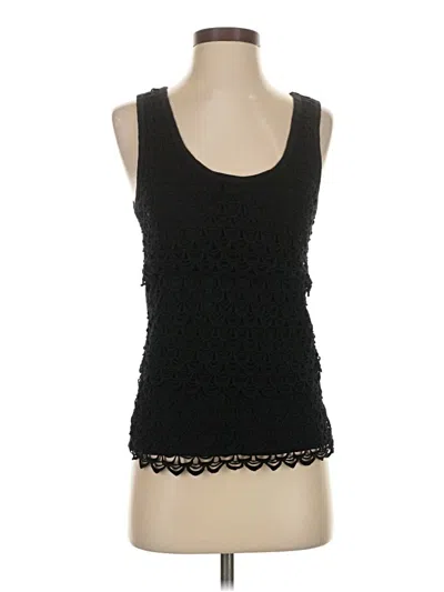 Pre-owned Jcrew Sleeveless Top Black Scoop Neck Tops