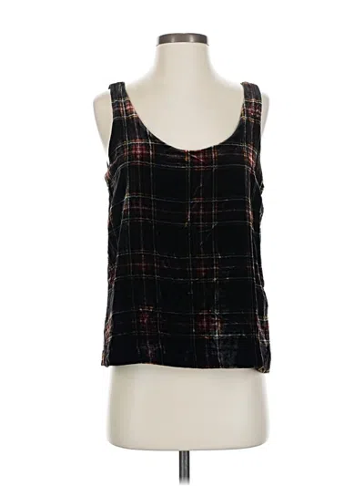Jcrew Sleeveless Top Black Square Neckline Tops