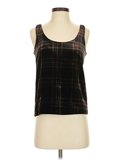 Pre-owned Jcrew Sleeveless Top Black Square Neckline Tops