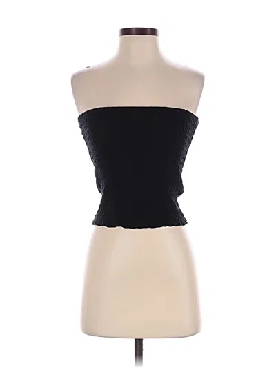 Pre-owned Jcrew Sleeveless Top Black Strapless Neckline Tops