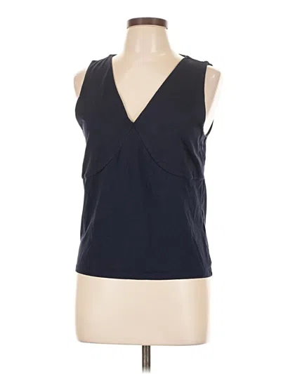 Pre-owned Jcrew Sleeveless Top Black V Neck Tops