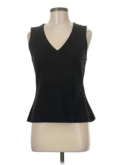Pre-owned Jcrew Sleeveless Top Black V Neck Tops