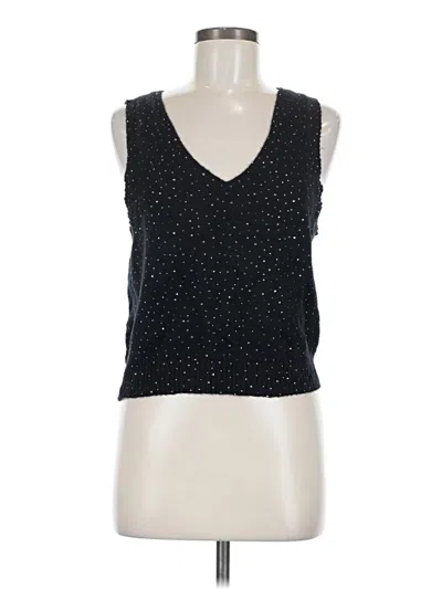 Pre-owned Jcrew Sleeveless Top Black V Neck Tops