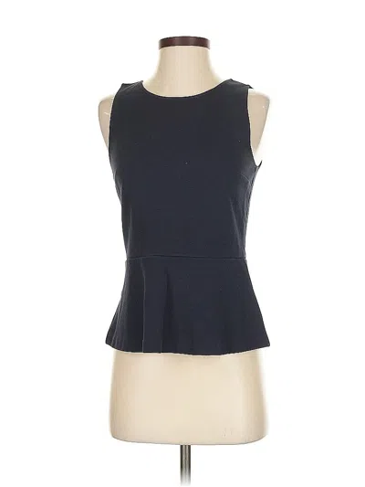 Pre-owned Jcrew Sleeveless Top Blue Boatneck Tops
