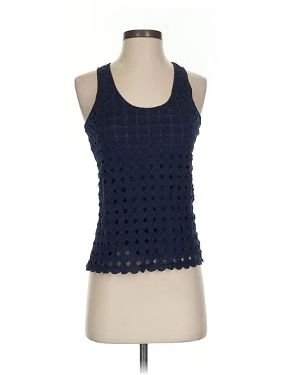 Pre-owned Jcrew Sleeveless Top Blue Halter Neckline Tops