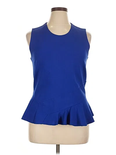 Pre-owned Jcrew Sleeveless Top Blue Halter Neckline Tops