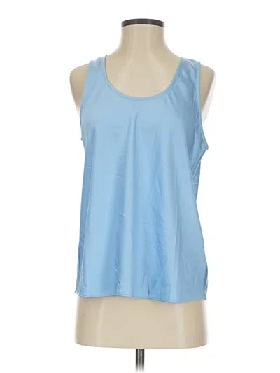 Jcrew Sleeveless Top Blue Scoop Neck Tops