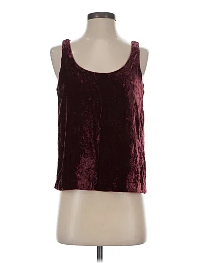 Pre-owned Jcrew Sleeveless Top Burgundy Scoop Neck Tops
