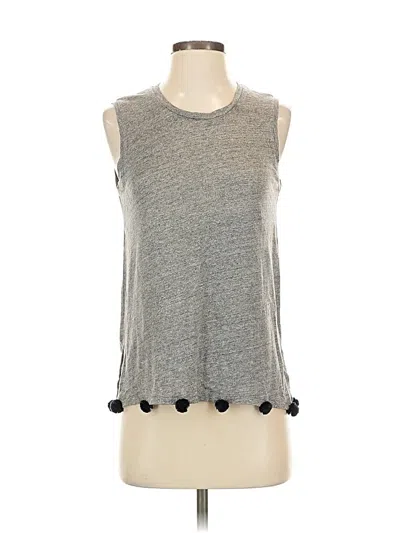 Pre-owned Jcrew Sleeveless Top Gray Keyhole Neckline Tops