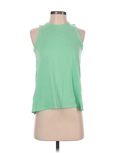 Pre-owned Jcrew Sleeveless Top Green Halter Neckline Tops