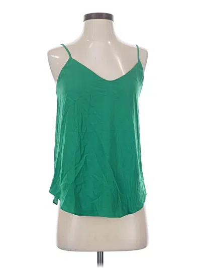 Jcrew Sleeveless Top Green Halter Neckline Tops