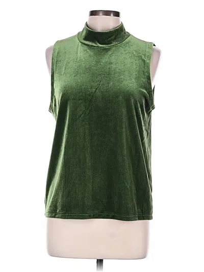 Pre-owned Jcrew Sleeveless Top Green High Neck Tops