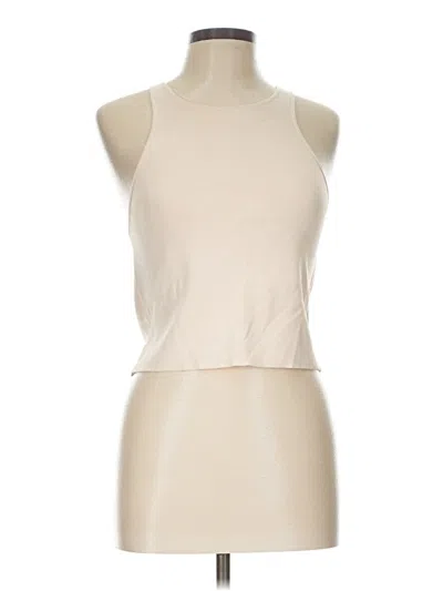 Pre-owned Jcrew Sleeveless Top Ivory Halter Neckline Tops
