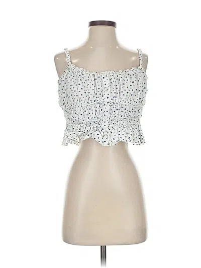 Pre-owned Jcrew Sleeveless Top Ivory Sweetheart Neckline Tops In White