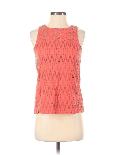 Pre-owned Jcrew Sleeveless Top Orange Halter Neckline Tops