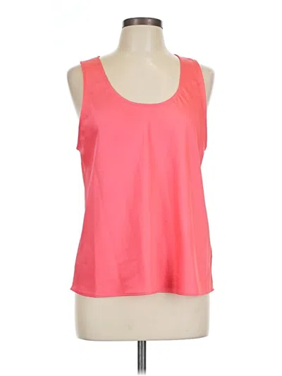 Pre-owned Jcrew Sleeveless Top Orange Scoop Neck Tops
