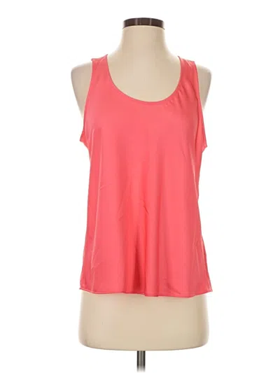 Jcrew Sleeveless Top Orange Scoop Neck Tops In Pink
