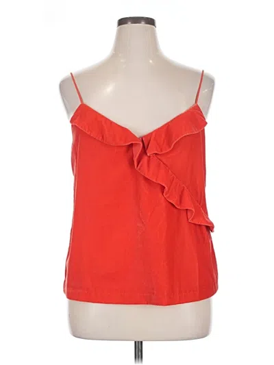 Jcrew Sleeveless Top Orange Sweetheart Neckline Tops