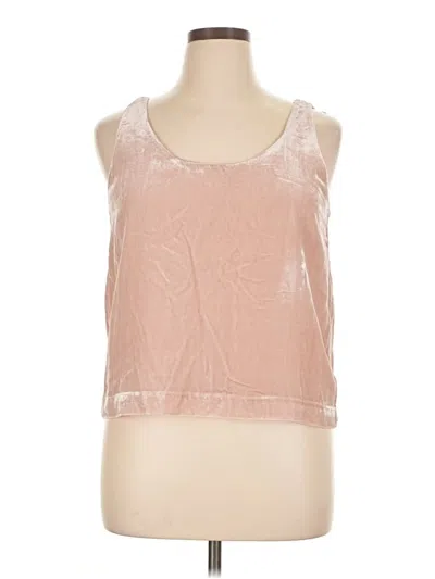 Pre-owned Jcrew Sleeveless Top Pink Scoop Neck Tops