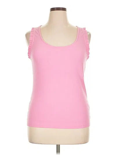 Pre-owned Jcrew Sleeveless Top Pink Sweetheart Neckline Tops