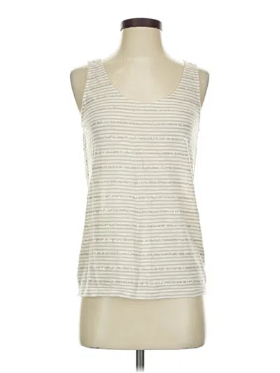 Pre-owned Jcrew Sleeveless Top Silver Scoop Neck Tops