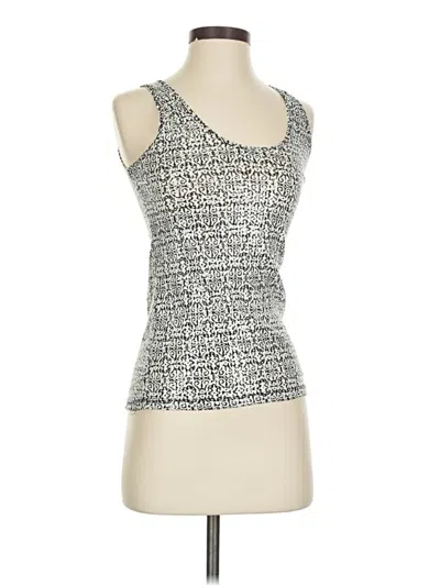 Pre-owned Jcrew Sleeveless Top Tan Scoop Neck Tops In Brown