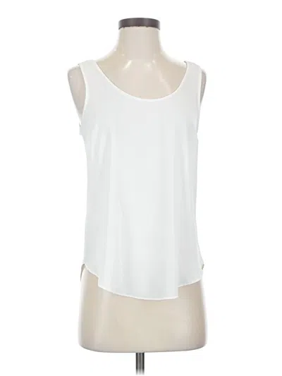 Pre-owned Jcrew Sleeveless Top White Scoop Neck Tops