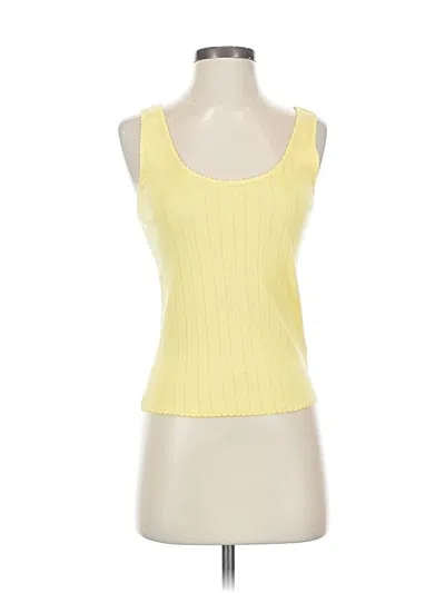 Jcrew Sleeveless Top Yellow Scoop Neck Tops