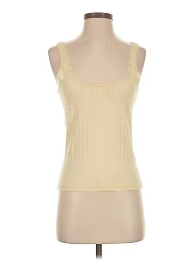 Jcrew Sleeveless Top Yellow Scoop Neck Tops
