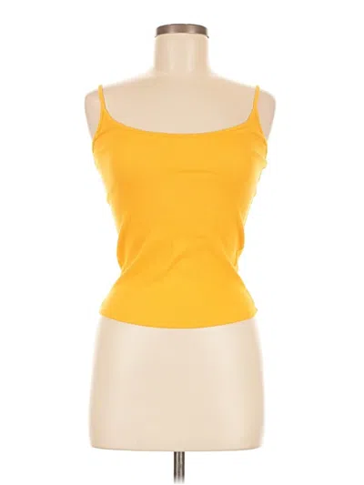 Pre-owned Jcrew Sleeveless Top Yellow Sweetheart Neckline Tops