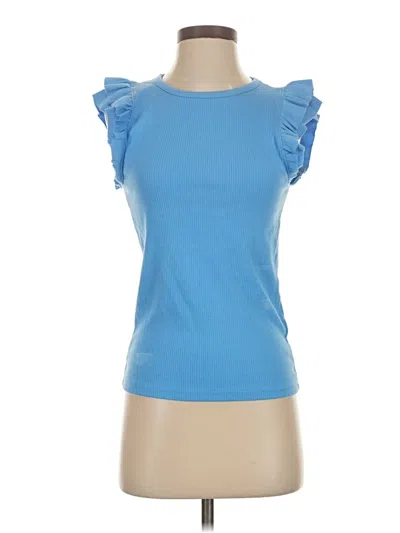 Pre-owned Jcrew Sleeveless T-shirt In Blue