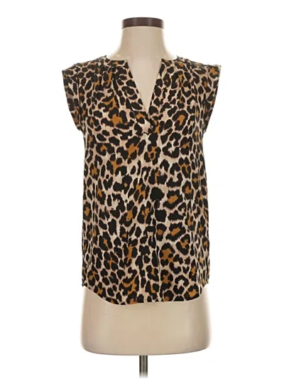 Pre-owned Jcrew Sleeveless T-shirt In Brown