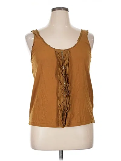 Pre-owned Jcrew Sleeveless T-shirt In Brown